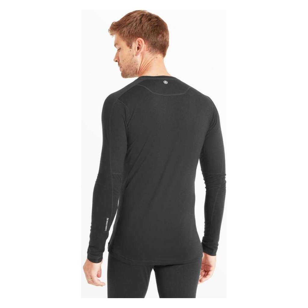 Artilect Boulder 125 Long Sleeve Crew Merino Men's Baselayer - Black - Hill and Dale Outdoors