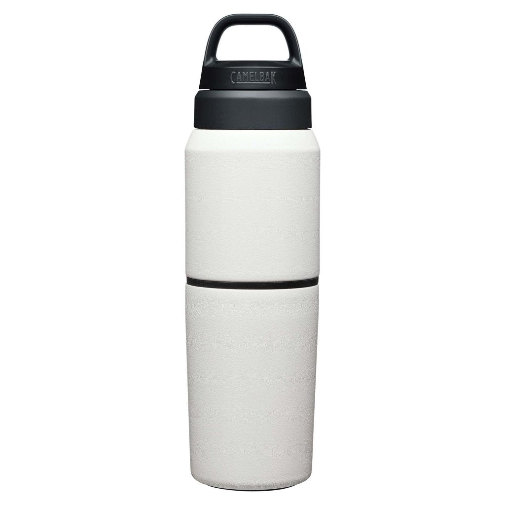 CamelBak Multibev SST Vacuum Insulated Stainless 500ml Bottle with 350ml Cup - White - Hill and Dale Outdoors