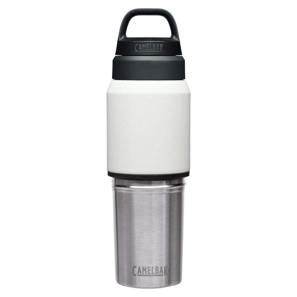 CamelBak Multibev SST Vacuum Insulated Stainless 500ml Bottle with 350ml Cup - White - Hill and Dale Outdoors