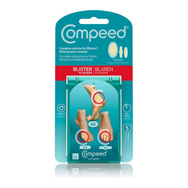 Compeed Hydrocolloid Blister Plasters Mixed - Pack of 5 - Hill and Dale Outdoors