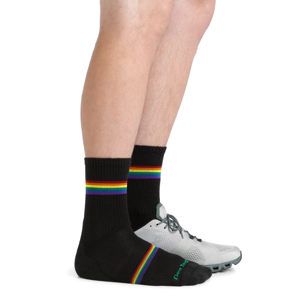 Darn Tough 1119 Men's Prism Micro Crew Lightweight Running Socks - Hill and Dale Outdoors