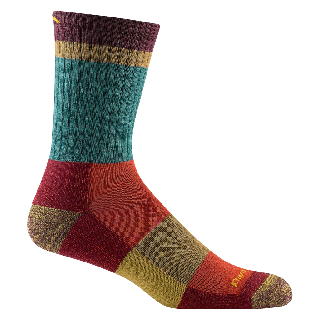 Darn Tough 1924 Men's Heady Stripe Micro Crew Lightweight Hiking Socks - Hill and Dale Outdoors