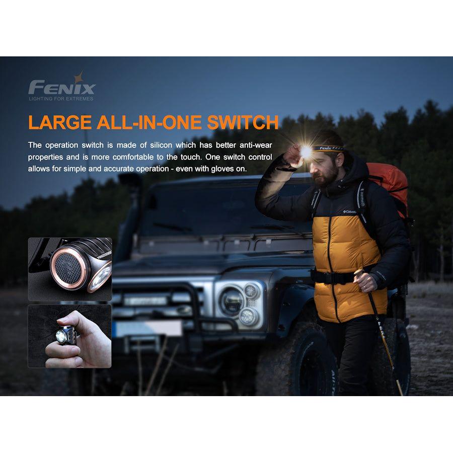 Fenix HM50R V2.0 700 Lumen Mini LED Headtorch/Handtorch - Hill and Dale Outdoors