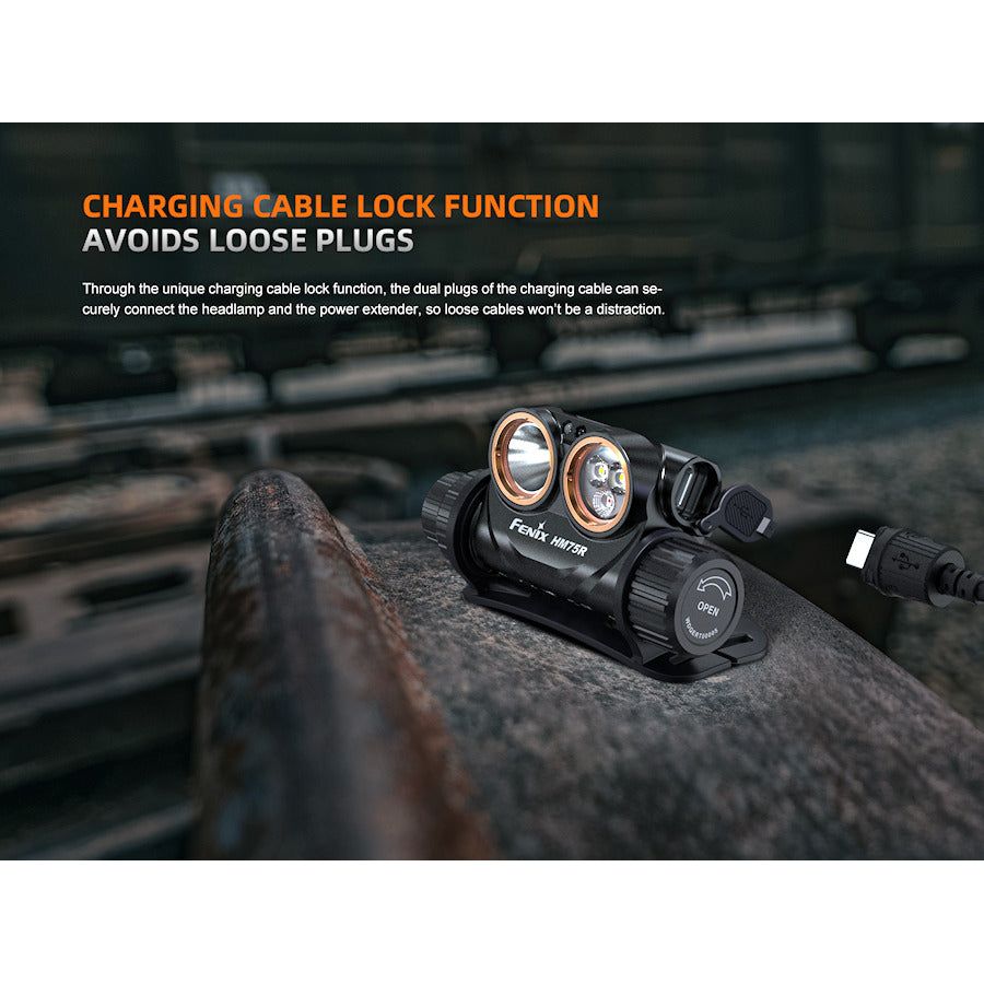 Fenix HM75R 1600 Lumens Rechargeable Headtorch - Hill and Dale Outdoors