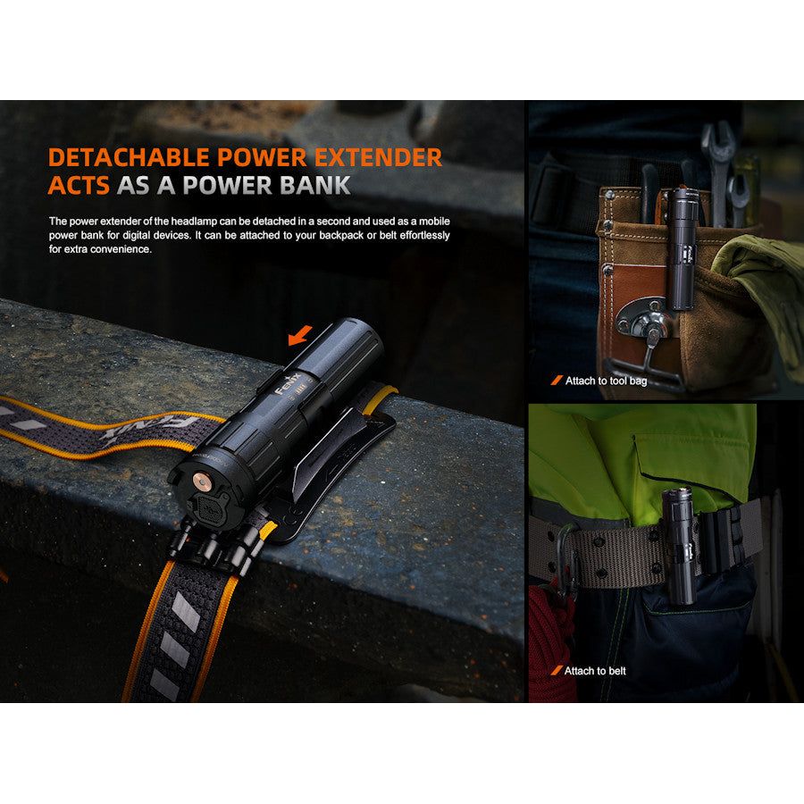 Fenix HM75R 1600 Lumens Rechargeable Headtorch - Hill and Dale Outdoors