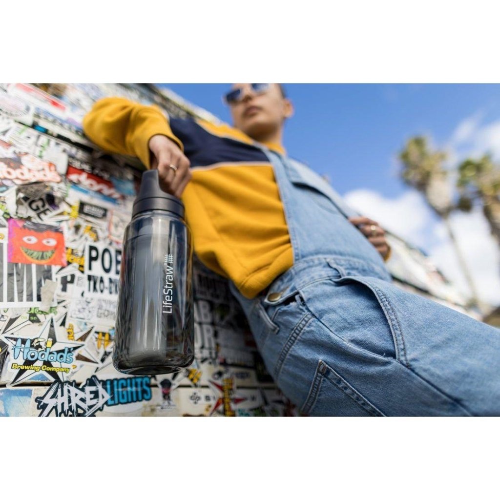 LifeStraw Go Tritan Renew 1L Filter Bottle - Polar White/Clear - Hill and Dale Outdoors