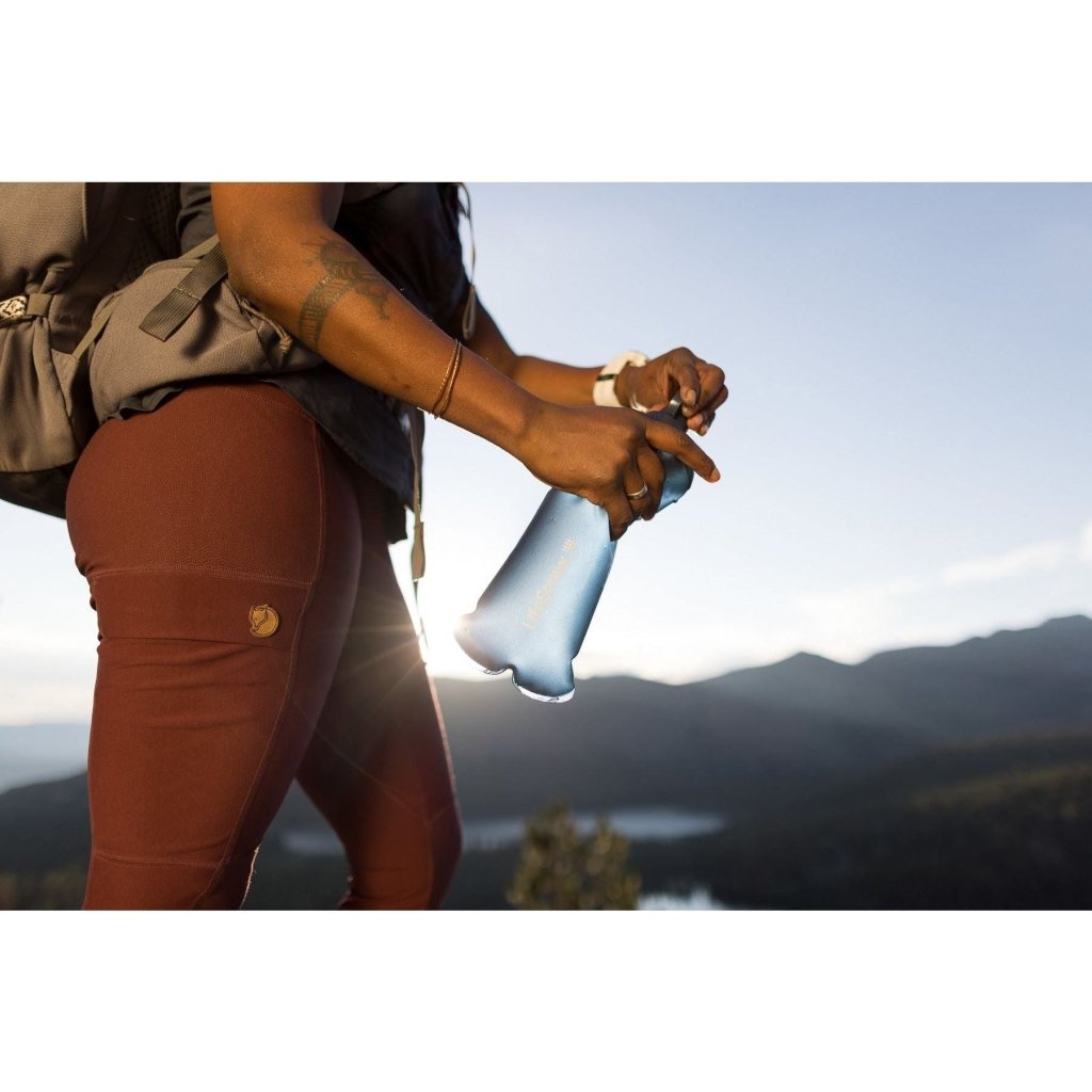 LifeStraw Peak Series 1L Squeeze Bottle - Mountain Blue - Hill and Dale Outdoors