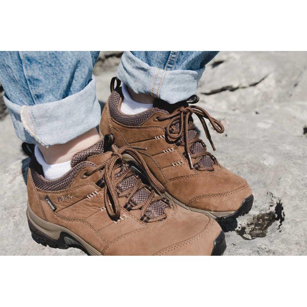 Meindl Philadelphia Lady GTX Wide Fit Walking Shoes - Brown - Hill and Dale Outdoors