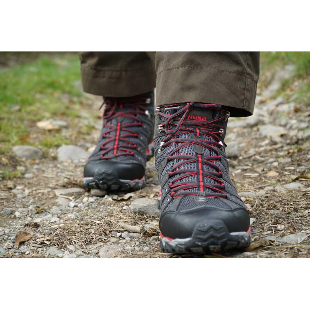 Meindl Respond Mid II GTX Walking Boots - Graphite/Red - Hill and Dale Outdoors