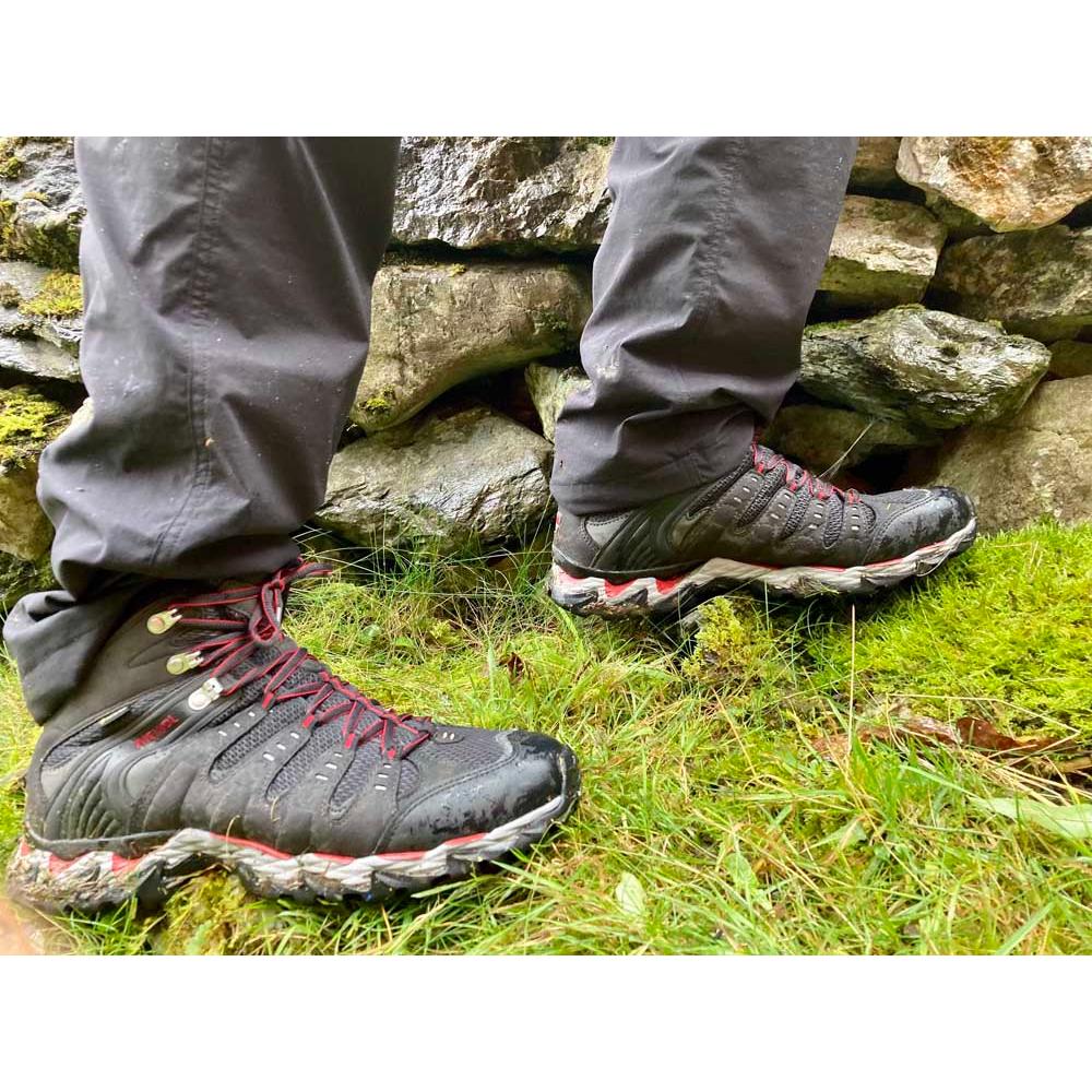 Meindl Respond Mid II GTX Walking Boots - Graphite/Red - Hill and Dale Outdoors