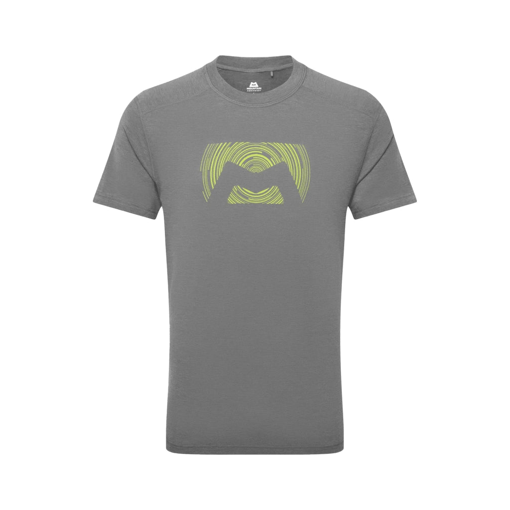 Mountain Equipment Headpoint Graphic Men's Tee - Flint Grey - Hill and Dale Outdoors