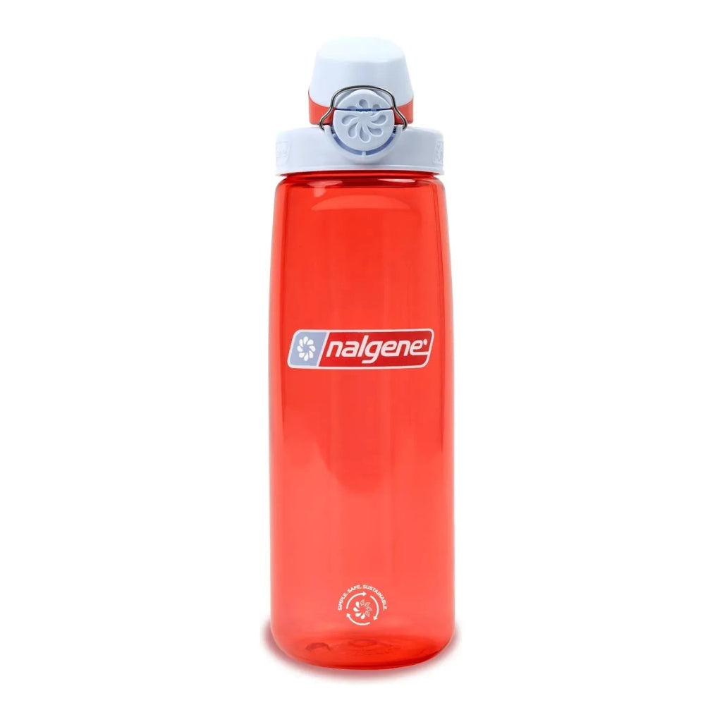 Nalgene 700ml Sustain OTF Water Bottle - Coral, Frost Cap - Hill and Dale Outdoors