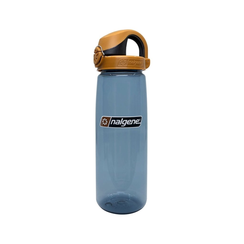 Nalgene 700ml Sustain OTF Water Bottle - Rhino, Brown Cap - Hill and Dale Outdoors