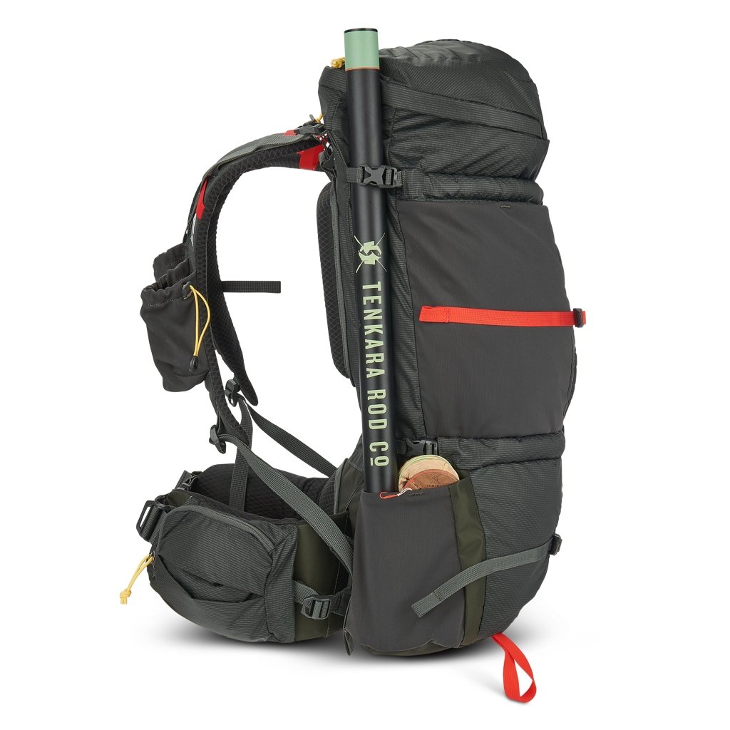 Sierra Designs Flex Capacitor 40L - 60L Blackpack With Waist Belt - Peat - Hill and Dale Outdoors