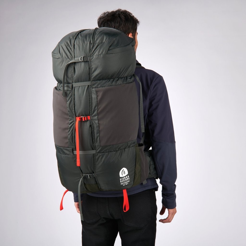 Sierra Designs Flex Capacitor 60L - 80L Backpack With Waist Belt - Peat - Hill and Dale Outdoors
