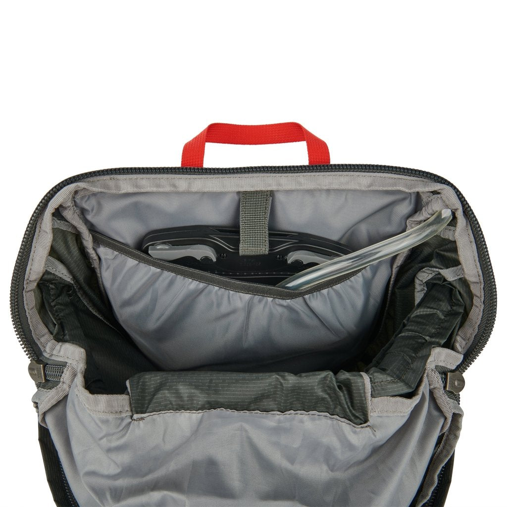 Sierra Designs Flex Hike 20L - 30L Backpack - Peat/Fiery Red - Hill and Dale Outdoors