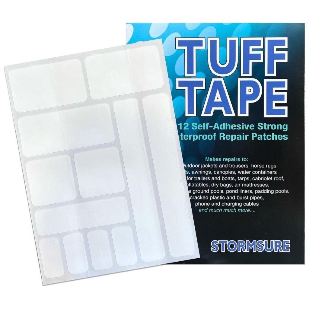 Stormsure 'TUFF Tape' Assorted Self Adhesive Patch Set - Large (12 patches) - Hill and Dale Outdoors