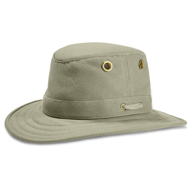 Tilley The Authentic T5 Cotton Brimmed Duck Hat - Khaki/Olive - Hill and Dale Outdoors