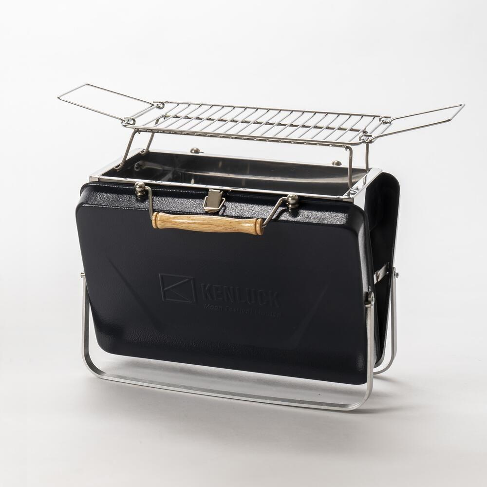 Kenluck Buddy Grill / BBQ - Hammertone Gloss Blue - Hill and Dale Outdoors