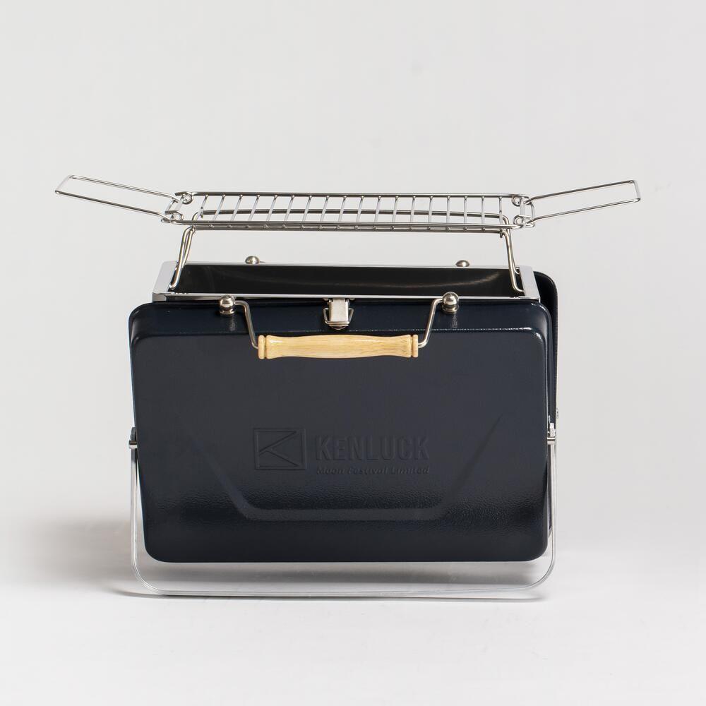 Kenluck Buddy Grill / BBQ - Hammertone Gloss Blue - Hill and Dale Outdoors