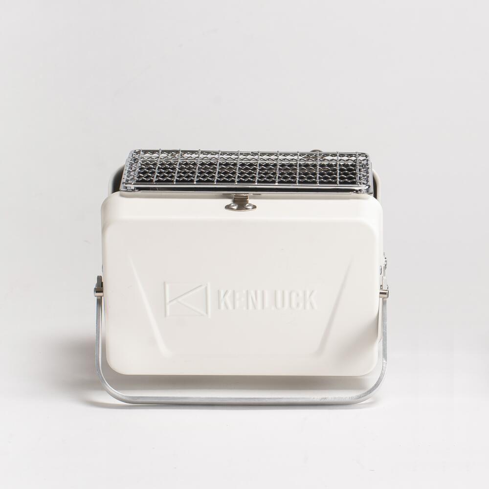 Kenluck Mini Grill / BBQ - Athena Matte White - Hill and Dale Outdoors