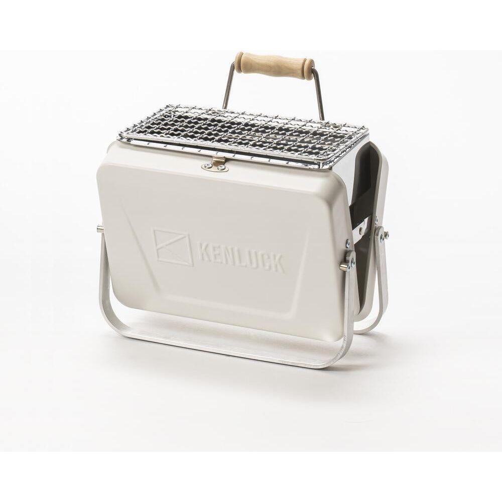Kenluck Mini Grill / BBQ - Athena Matte White - Hill and Dale Outdoors