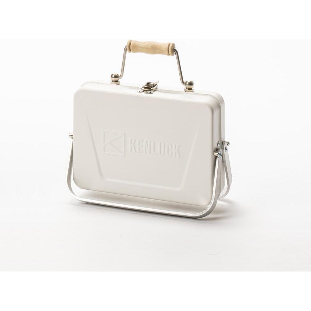 Kenluck Mini Grill / BBQ - Athena Matte White - Hill and Dale Outdoors