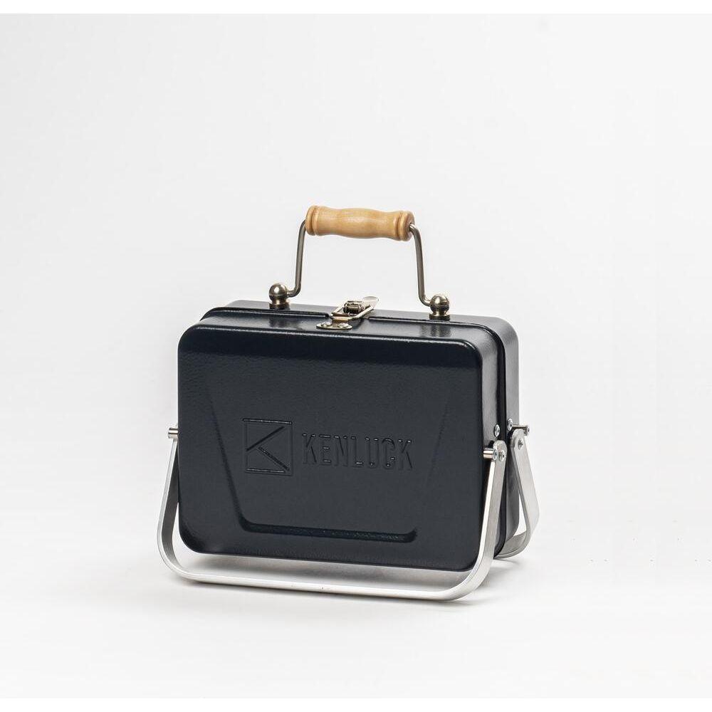 Kenluck Mini Grill / BBQ - Hammertone Gloss Blue - Hill and Dale Outdoors