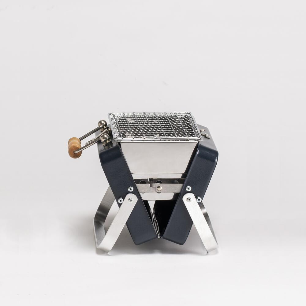 Kenluck Mini Grill / BBQ - Hammertone Gloss Blue - Hill and Dale Outdoors
