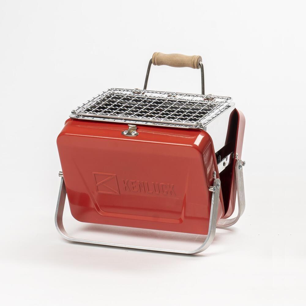 Kenluck Mini Grill / BBQ - Lucky Gloss Red - Hill and Dale Outdoors