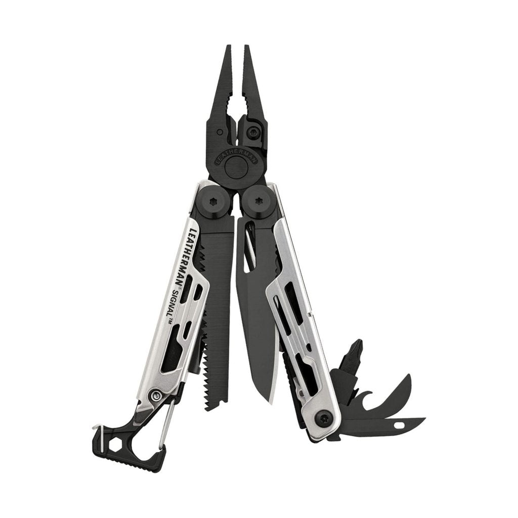 Leatherman Signal Multi Tool with Nylon Sheath - Black & Silver - Hill and Dale Outdoors