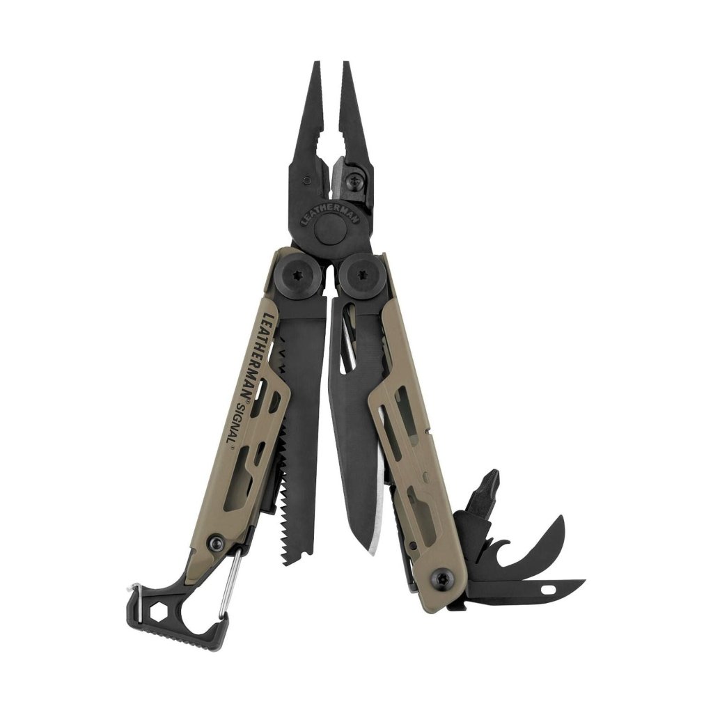 Leatherman Signal Multi Tool with Nylon Sheath - Coyote Tan - Hill and Dale Outdoors