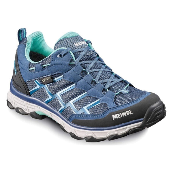 Meindl Activo Lady GTX Wide Fit Walking Shoes Blue/Mint Hill