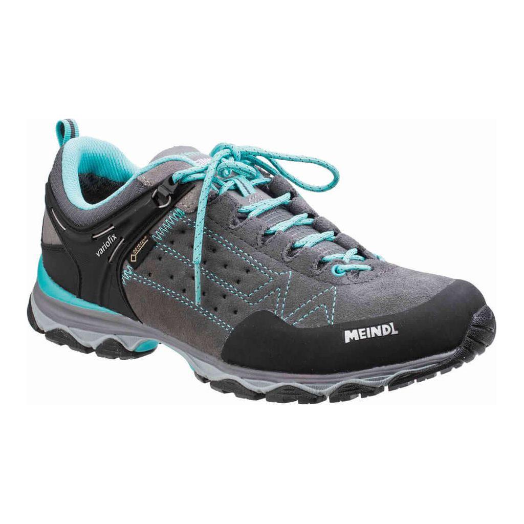 Meindl Ontario Lady GTX Walking Shoes - Grey/Sky Blue - Hill and Dale Outdoors