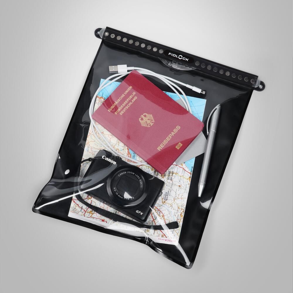 Fidlock Self Sealing Dry Bag Mega – Black/Transparent
