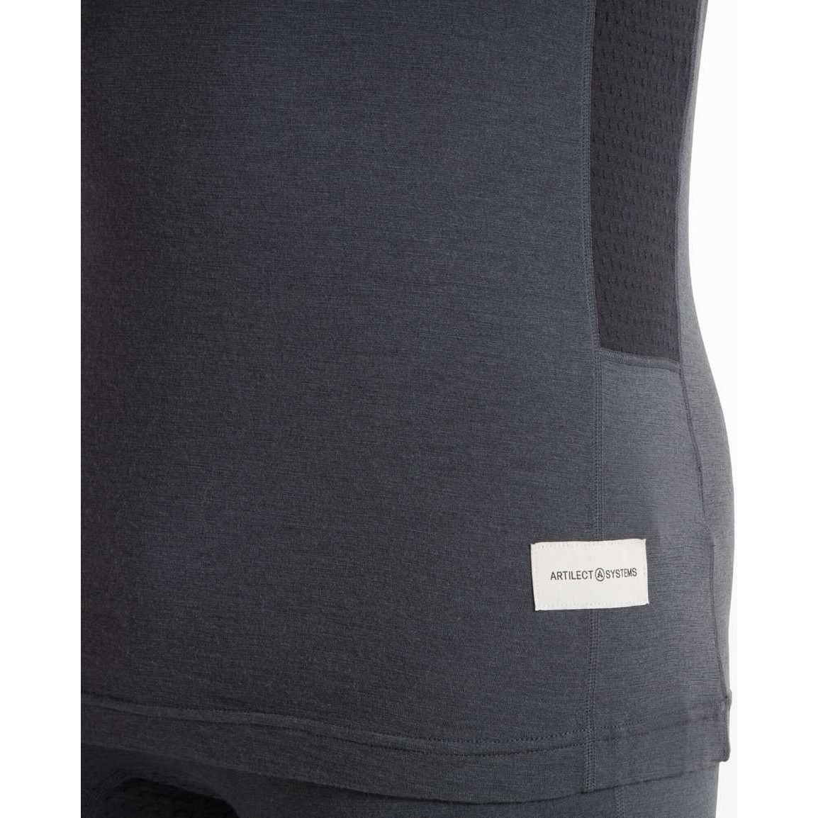 Artilect Boulder 125 Long Sleeve Crew Merino Men&#39;s Baselayer - Dusk Blue/ Black