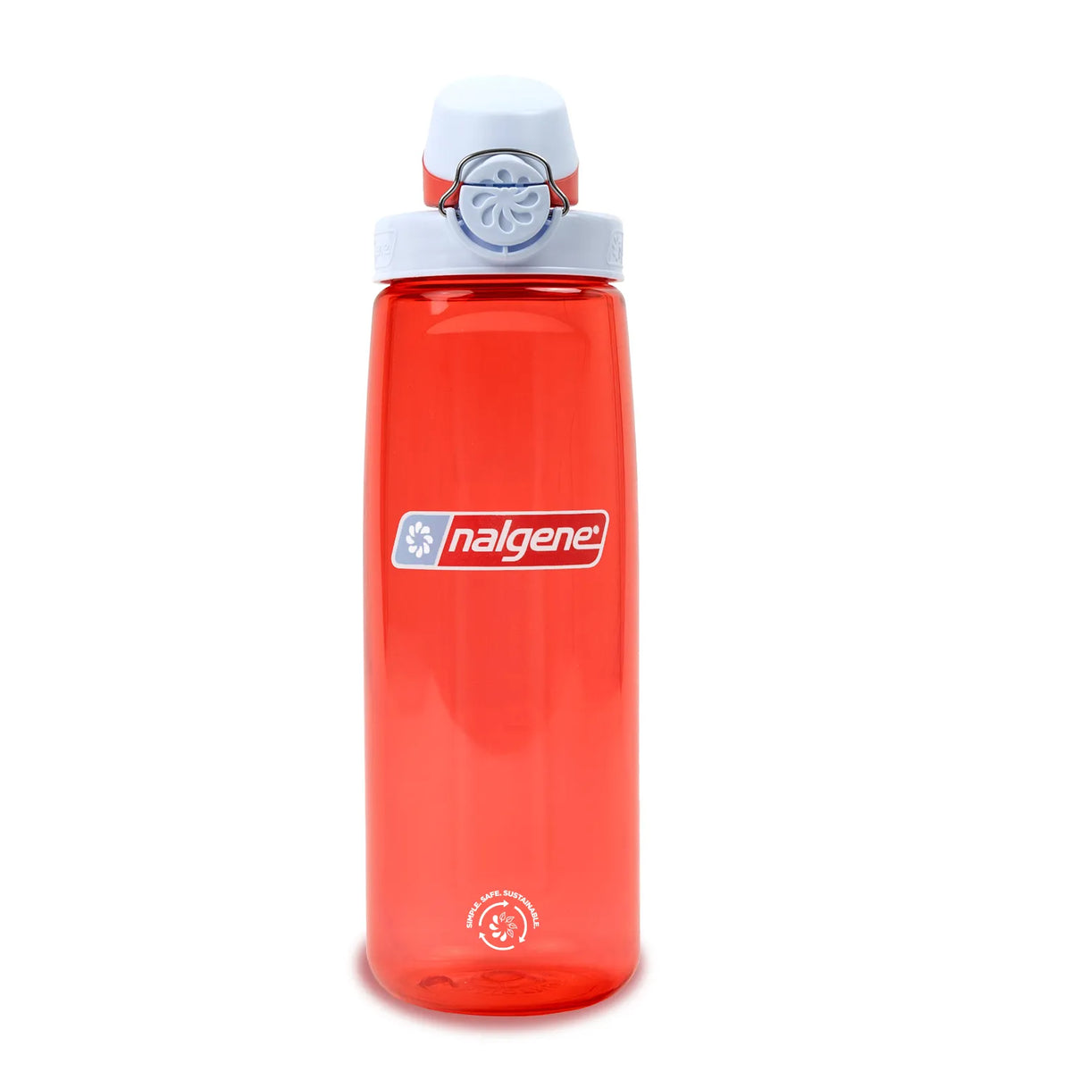 Nalgene 700ml Sustain OTF Water Bottle - Coral, Frost Cap