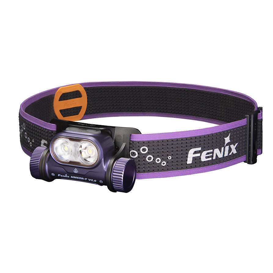 Fenix HM65R-T V2.0 Trail Running USB Rechargeable Headtorch - Dark Purple