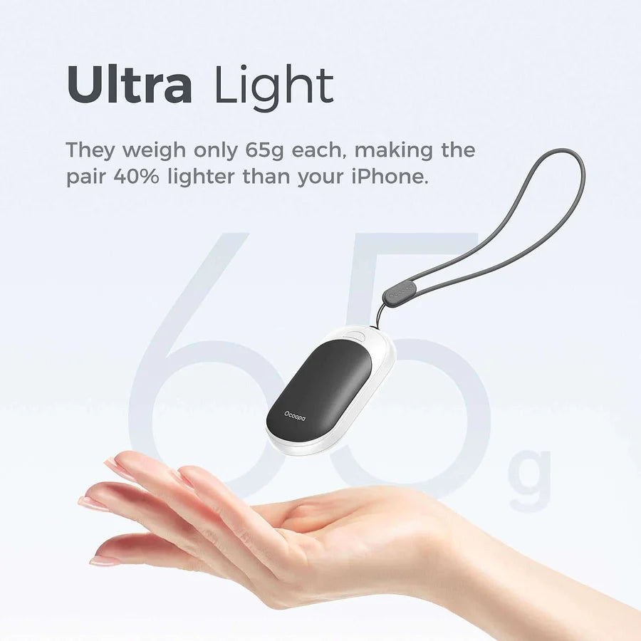 Ocoopa UT3 Lite Magnetic Rechargeable Hand Warmer - Black