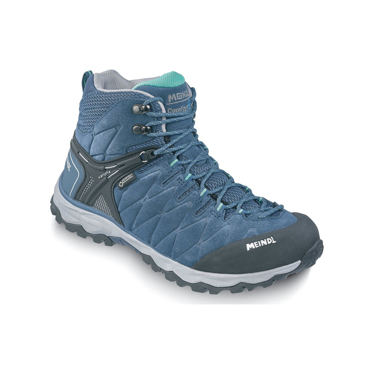 Meindl Mondello Lady Mid GTX Wide Fit Walking Boot - Blue/ Mint