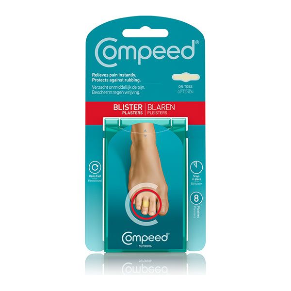 COMPEED® Hydrocolloid Blister Plasters (For Toes) - 8 Pack