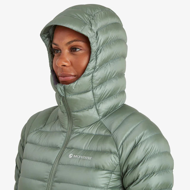 Montane Women&#39;s Anti-Freeze Hooded Down Insulated Jacket - Pale Sage
