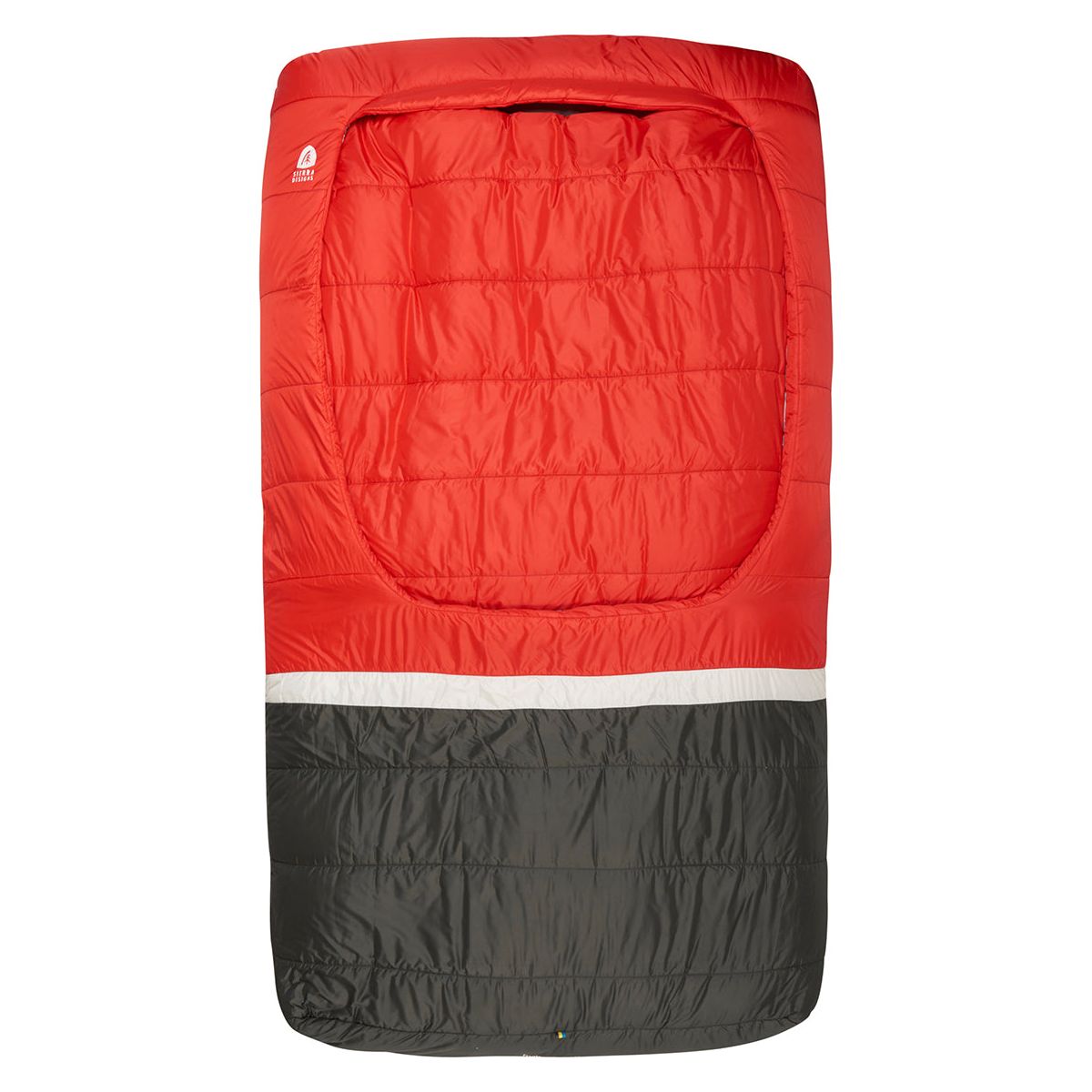 Sierra Designs Frontcountry Bed 20F 0° Degree Synthetic Duo Sleeping Bag - Red/Grey