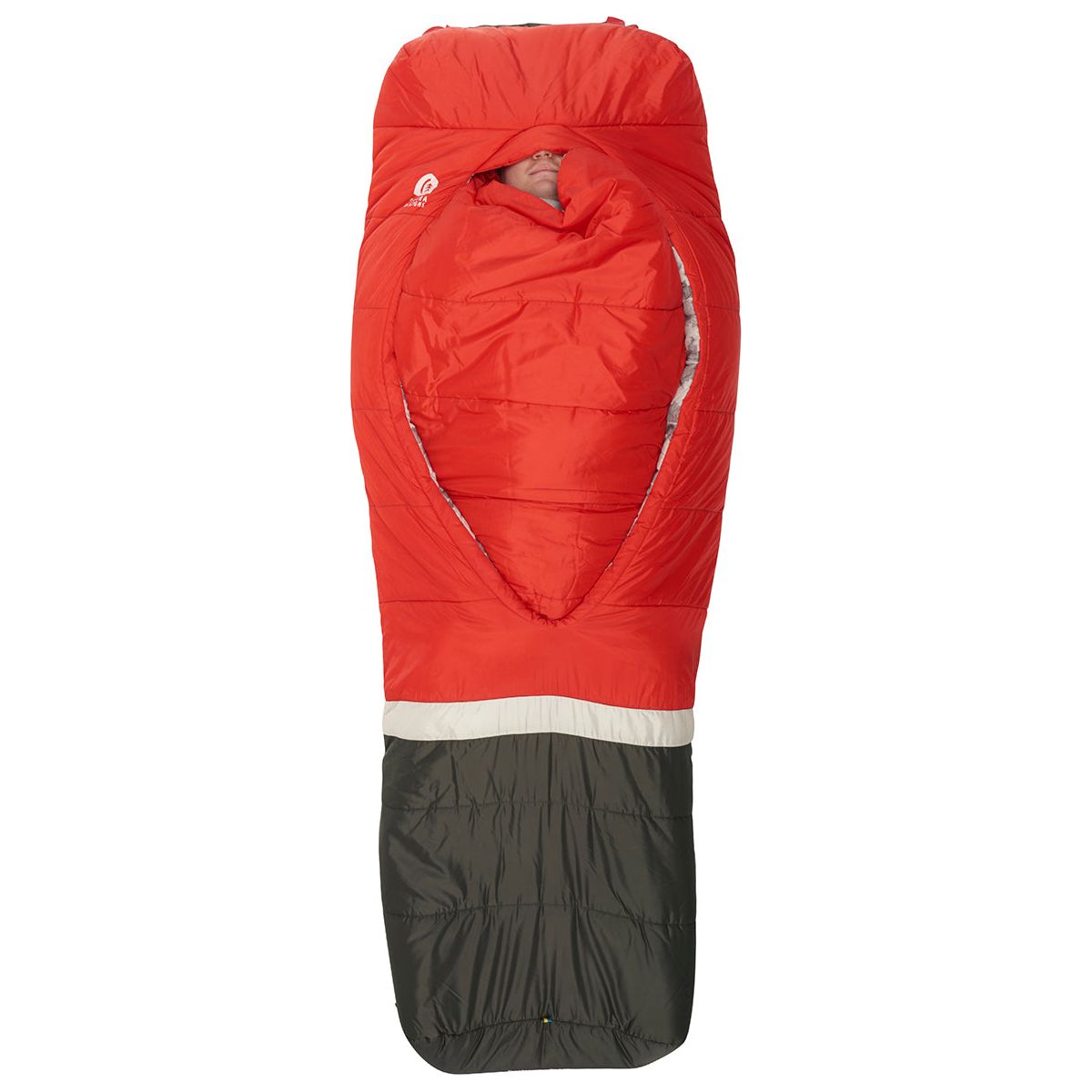 Sierra Designs Frontcountry Bed 20F 0° Degree Synthetic Sleeping Bag - Red/Grey