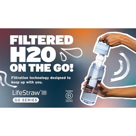 LifeStraw Go Tritan Renew 1L Filter Bottle - Polar White/Clear
