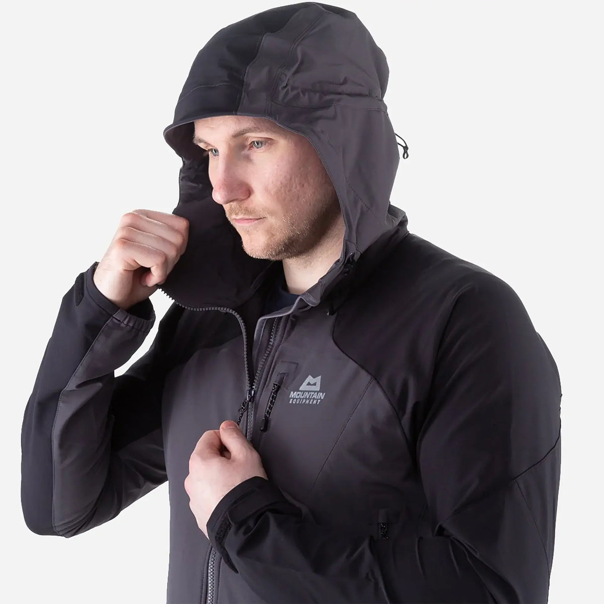 Mountain Equipment Frontier Hooded Men s Jacket Anvil Grey Black