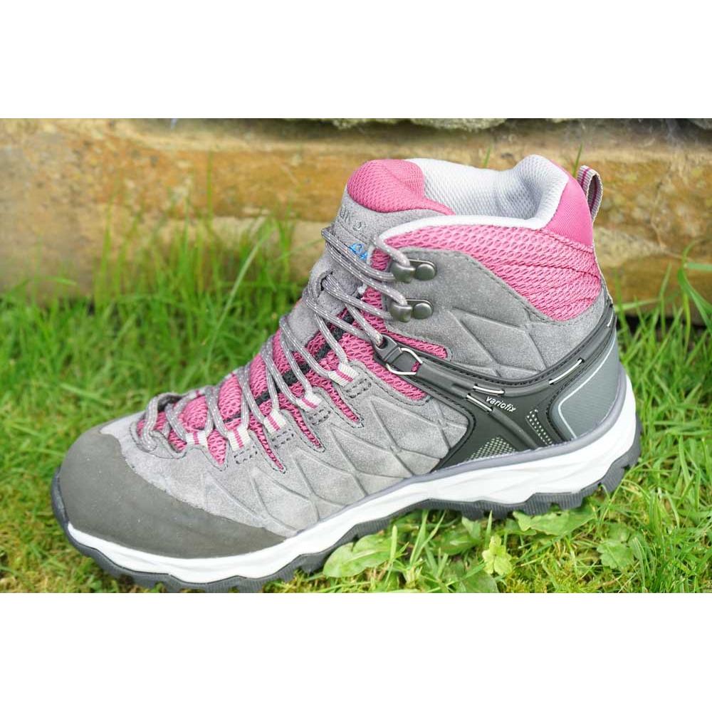 Meindl Mondello Lady Mid GTX Wide Fit Walking Boot - Anthracite/ Pink