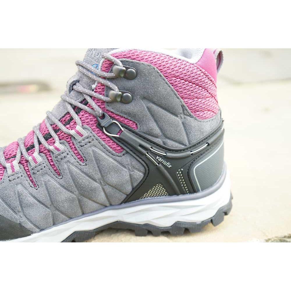 Meindl Mondello Lady Mid GTX Wide Fit Walking Boot - Anthracite/ Pink