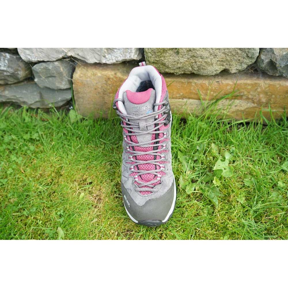 Meindl Mondello Lady Mid GTX Wide Fit Walking Boot - Anthracite/ Pink