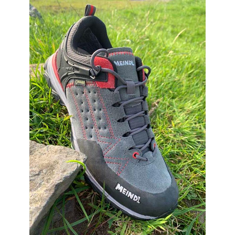 Meindl Ontario GTX Walking Shoes - Red/Anthracite